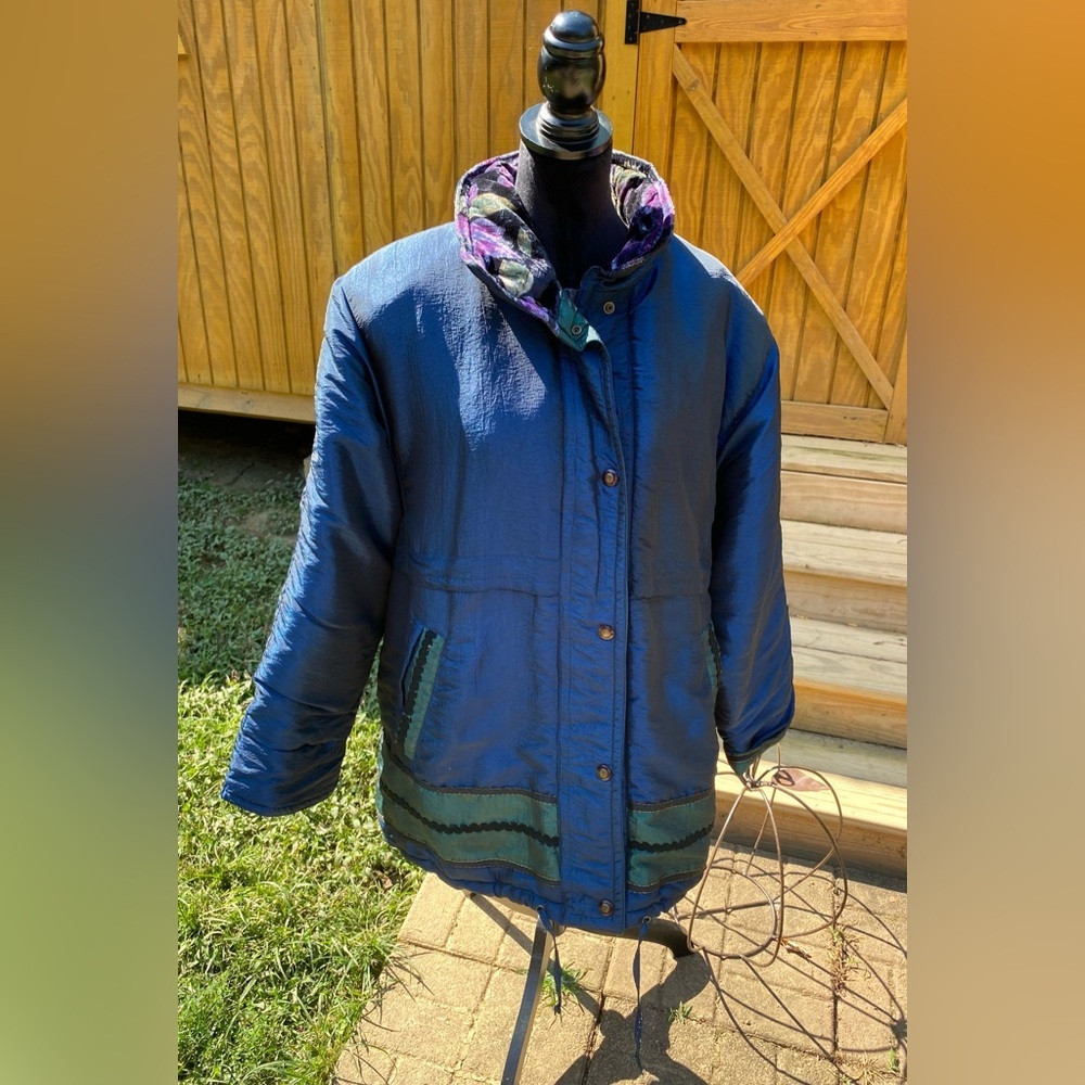 ❄️CURRENT SEEN Puffer Metallic/Irridescent Winter Coat Vintage - 1990’s❄️